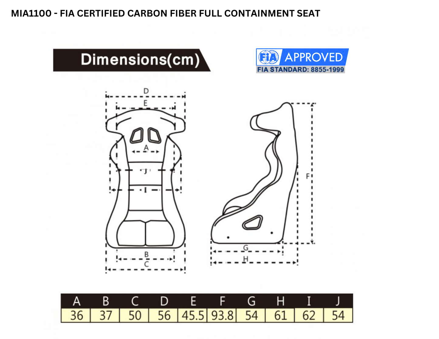 CIRCUIT CARBON FIBER FULL CONTAINMENT SEAT